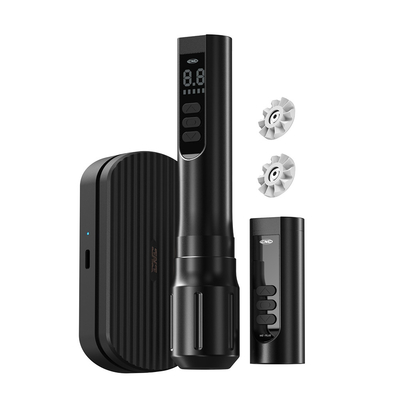 comprare Controllo a pedali Macchina per tatuaggi wireless rotativa a doppia batteria fabbricazione online