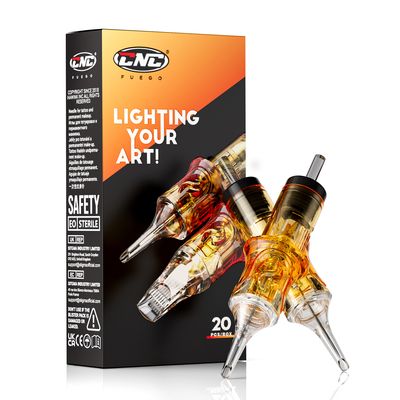 CNC Fuego Acciaio inossidabile Round Shader Tattoo Needles Single Use Magnum Needle Tattoo