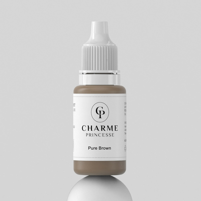 Inchiostro di emulsione marrone puro 15 ml Pigmento cosmetico per tatuaggi
