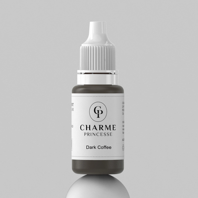 Caffè scuro Pigmento per il tatuaggio delle sopracciglia 15 ml Pigmento per il trucco permanente per le labbra