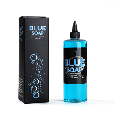 12 oz Sapone di schiuma per tatuaggi Sapone blu stigmatico per le cure post-tattoo