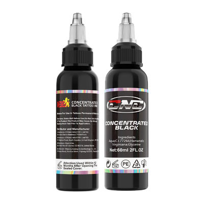 Inchiostro per tatuaggi CNC concentrato nero per disegni audaci 60 ml/bottiglia